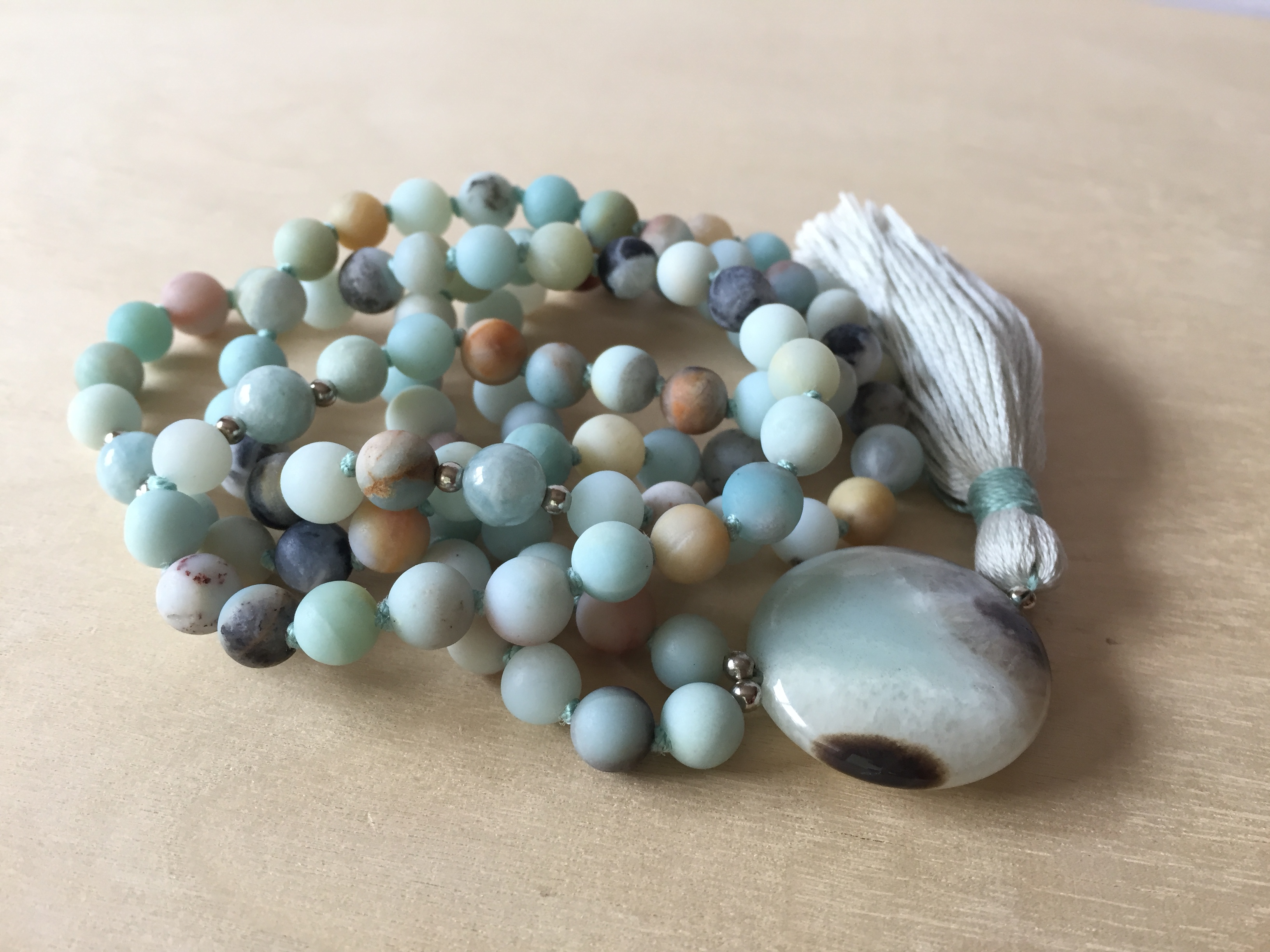 Amazonite-Aquamarine-Mala